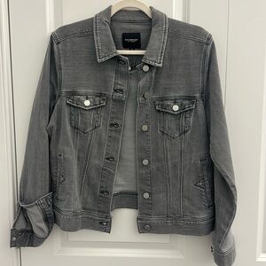 Grey denim jacket.  Super soft. Never worn.